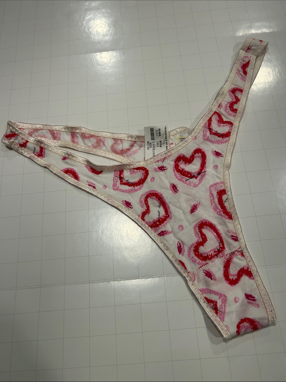 Frederick's of Hollywood cotton panties thong M